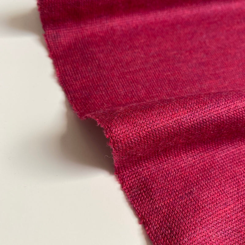 Fine Merino Knit - Raspberry - 0.5 metre