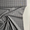 Recycled Flannel - Tartan - Dark Grey - 0.5 metre