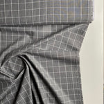 Recycled Flannel - Tartan - Dark Grey - 0.5 metre
