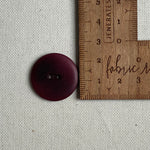 Corozo Button - Berry / Matt (multiple sizes)