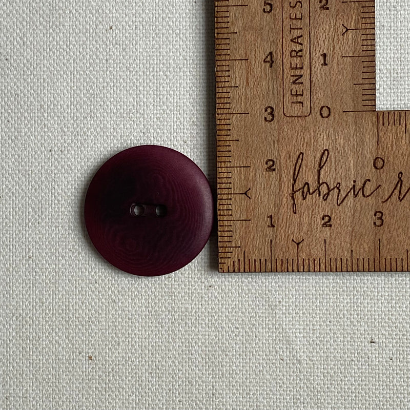 Corozo Button - Berry / Matt (multiple sizes)