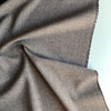 Wool Tweed Deadstock Fabric - Brown - Priced per 0.5 metre