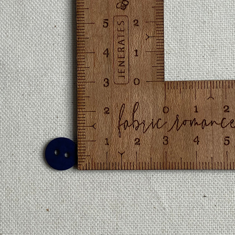 Corozo Button - Blueberry / Satin Matt (multiple sizes)