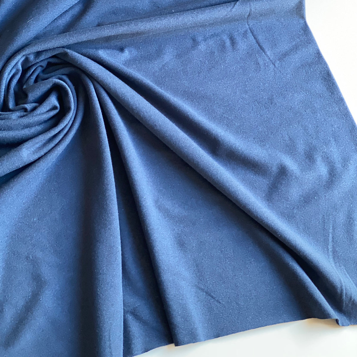 Recycled Cotton Jersey - Navy - 0.5 metre