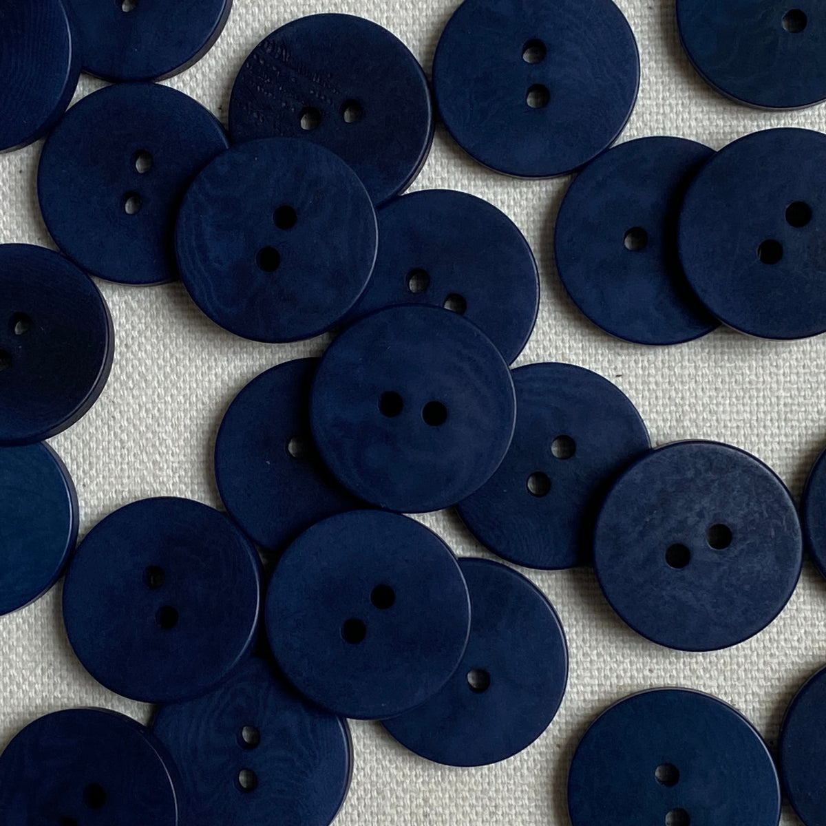 Corozo Button - Blueberry / Satin Matt (multiple sizes)