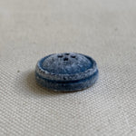 Recycled Cotton Button - Denim Blue Melange (18mm)