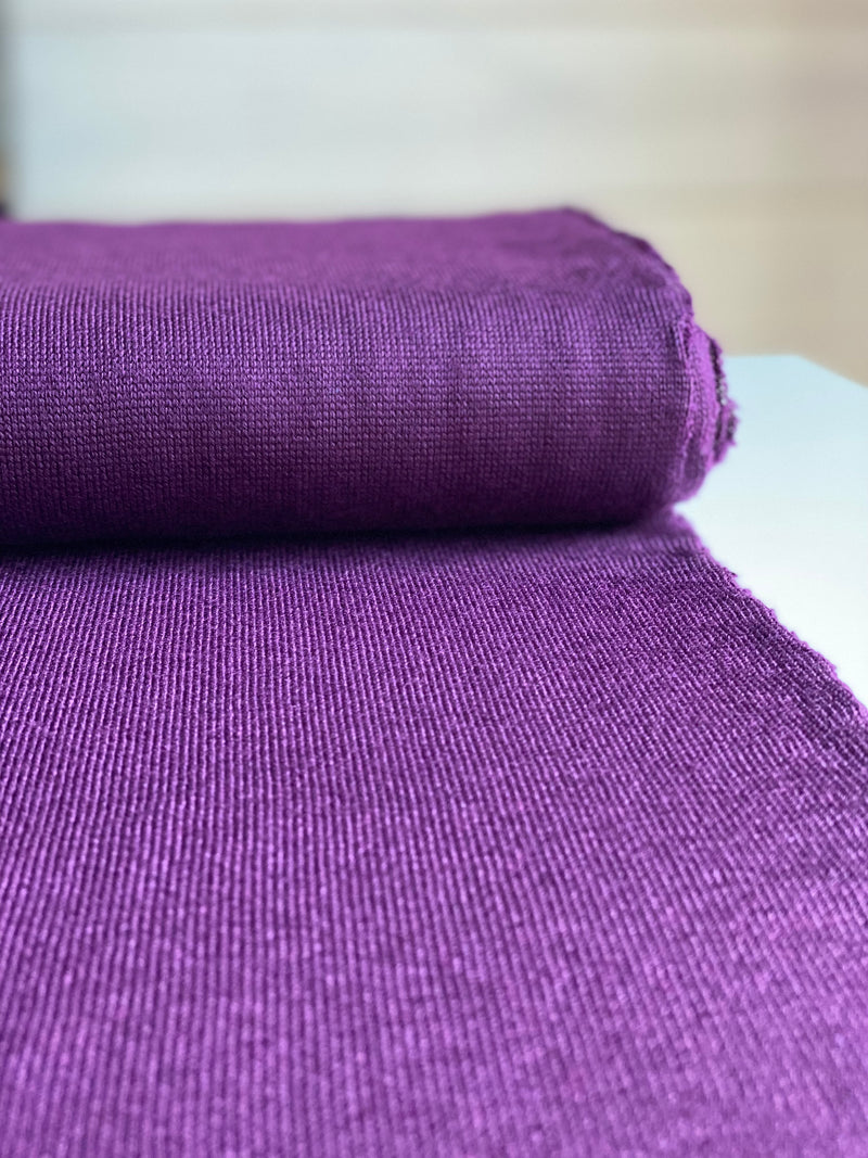 Fine Merino Knit - Purple - 0.5 metre