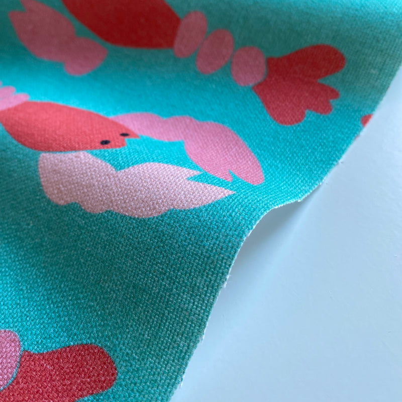 Cotton Canvas - Lobsters - 0.5 metre