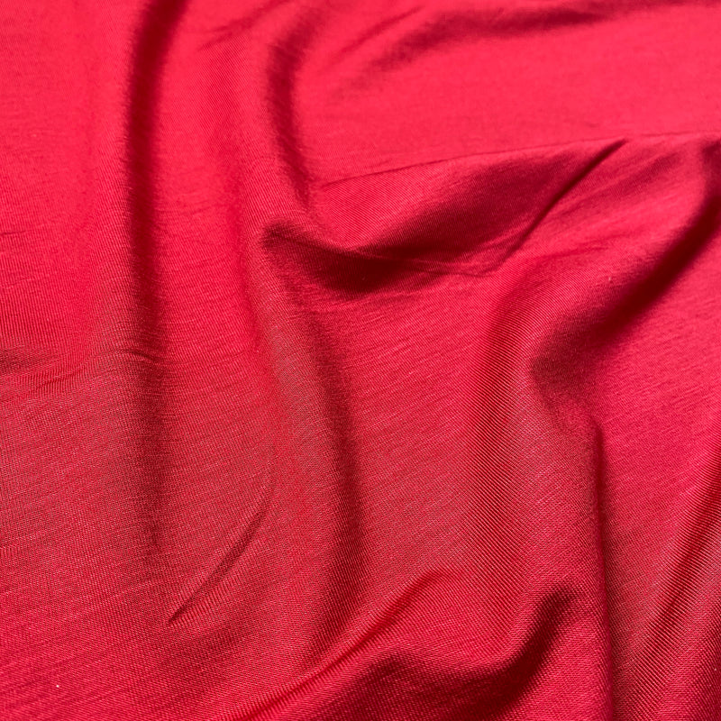Bamboo Jersey - Red - 0.5 metre