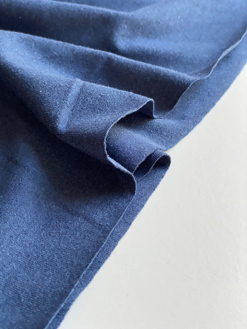 Recycled Cotton Jersey - Navy - 0.5 metre