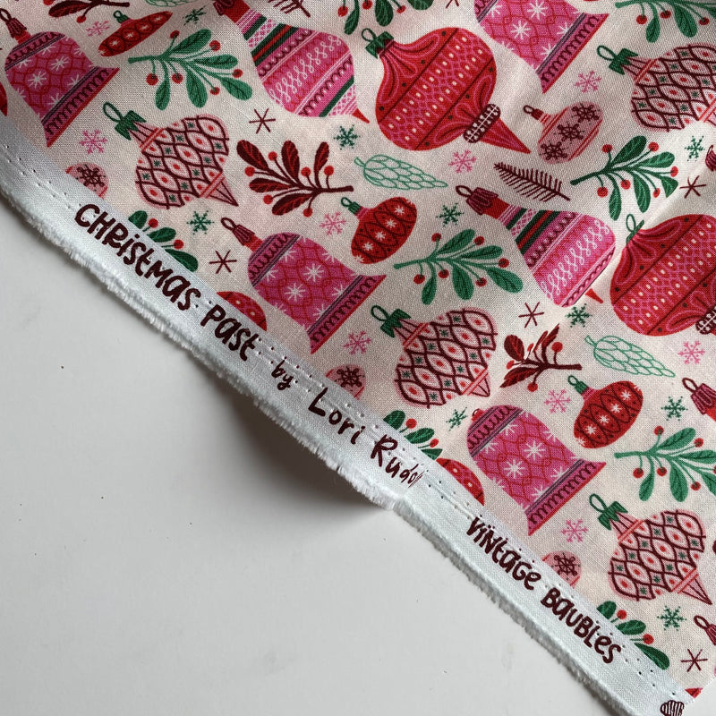 Organic Cotton by Cloud9 - Vintage Baubles - 0.5 metre