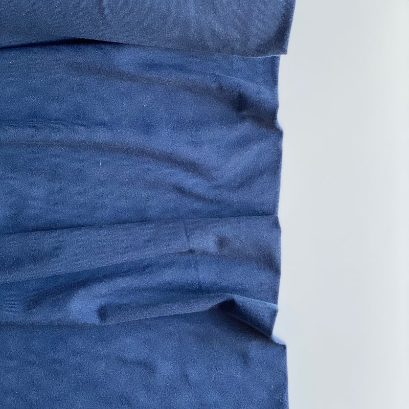 Recycled Cotton Jersey - Navy - 0.5 metre