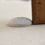 Recycled Cotton Button - White Beige Melange (18mm)