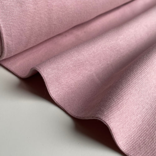 Organic Cotton Tubular Ribbing - Blush - 0.5 metre