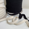 Organic Bra Strap Elastic - 11mm - Available in Ecru and Black