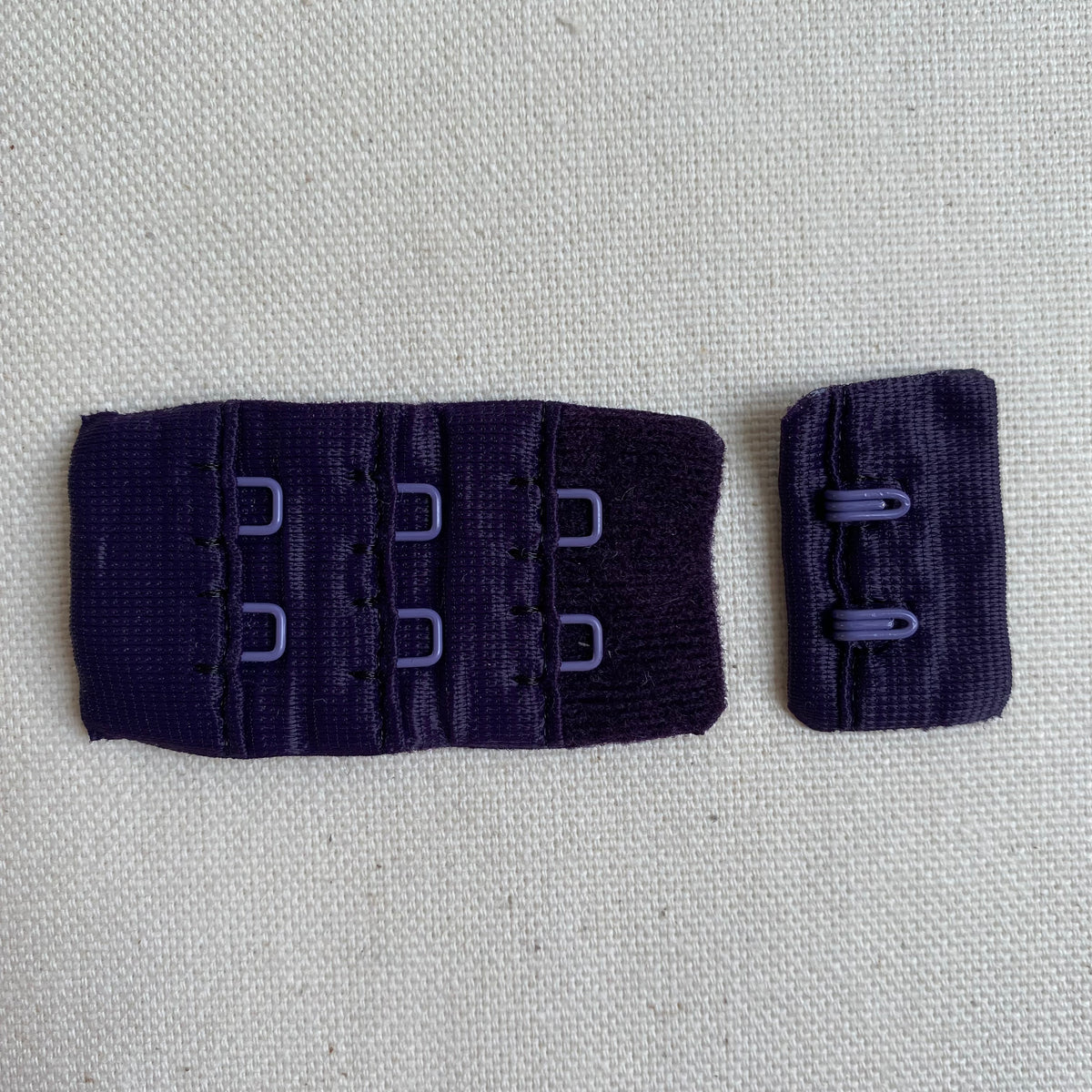 28mm Bra Hook & Eye Set - Dark Purple