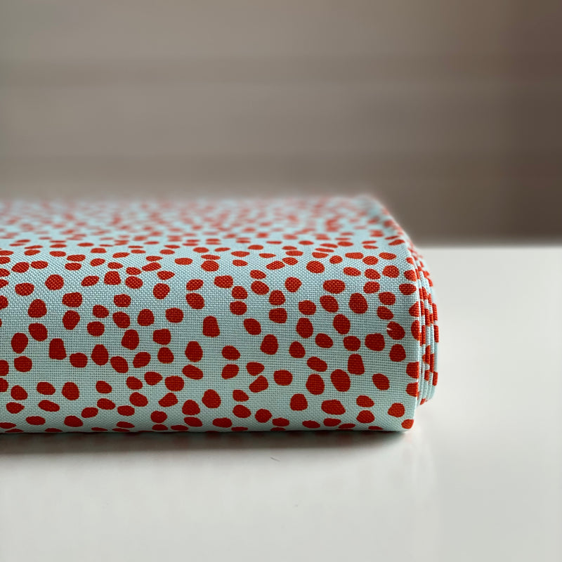 Cotton Canvas - Dotty Mint - 0.5 metre