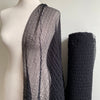 Recycled Tulle Plissé - Black - 0.5 metre