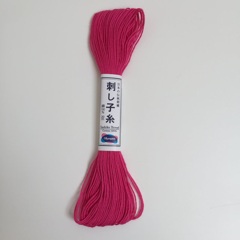 Olympus Japanese Sashiko Thread - 20m - Hot Pink (#21)