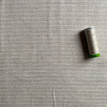 Organic Cotton Fabric - Light Grey / Stripes - 0.5 metre