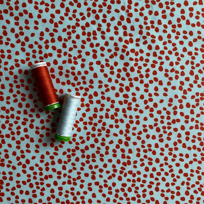 Cotton Canvas - Dotty Mint - 0.5 metre