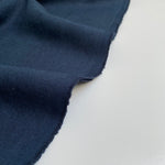 Enzyme Washed Linen - Navy - 0.5 metre