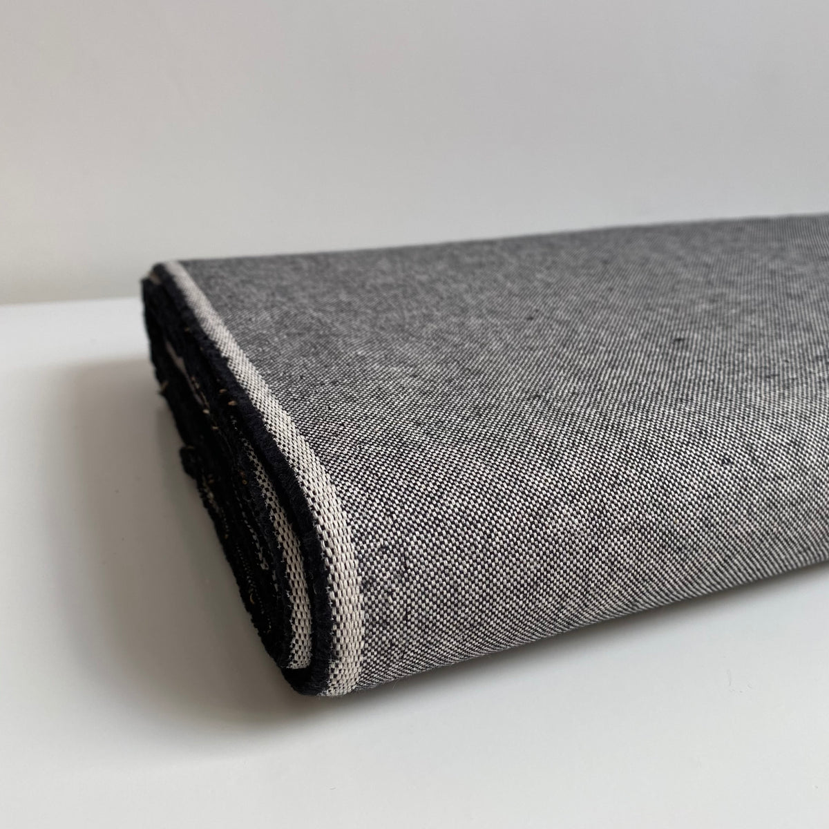 Recycled Canvas Fabric - Black - Priced per 0.5 metre