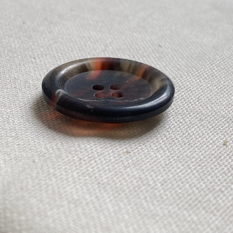 Recycled Fort Horn Button - Beige Red Melange (28mm)