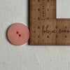 Corozo Button - Pink Lobster / Satin Matt (multiple sizes)