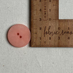 Corozo Button - Pink Lobster / Satin Matt (multiple sizes)
