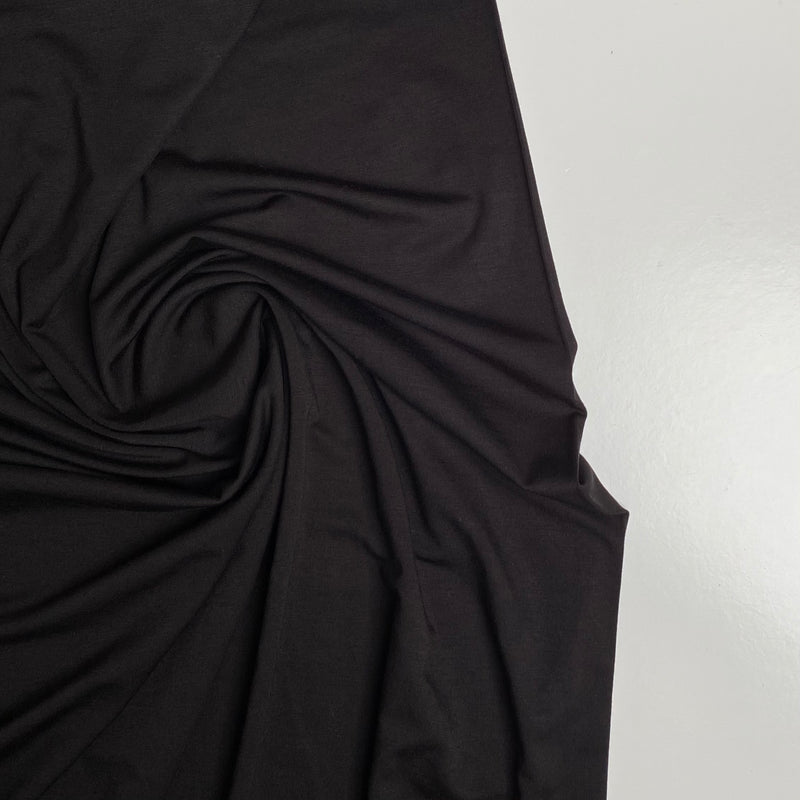 Bamboo Jersey - Black - 0.5 metre
