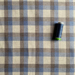 Recycled Flannel - Tartan - Denim - 0.5 metre