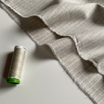 Organic Cotton Fabric - Light Grey / Stripes - 0.5 metre