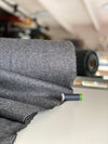 Herringbone Tweed Deadstock Fabric - Blue Grey - Priced per 0.5 metre