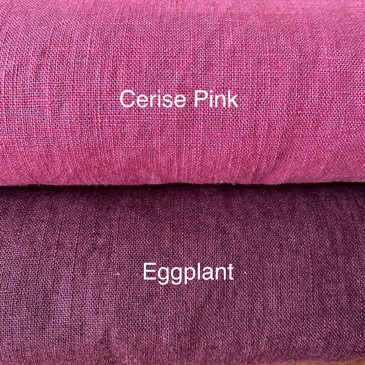 Enzyme Washed Linen - Cerise Pink - 0.5 metre