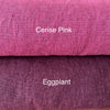 Enzyme Washed Linen - Cerise Pink - 0.5 metre