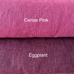 Enzyme Washed Linen - Cerise Pink - 0.5 metre