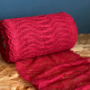 Stretch Lace with ROICA™ EF - Wavy Design, Lollipop Red - 19.5cm wide