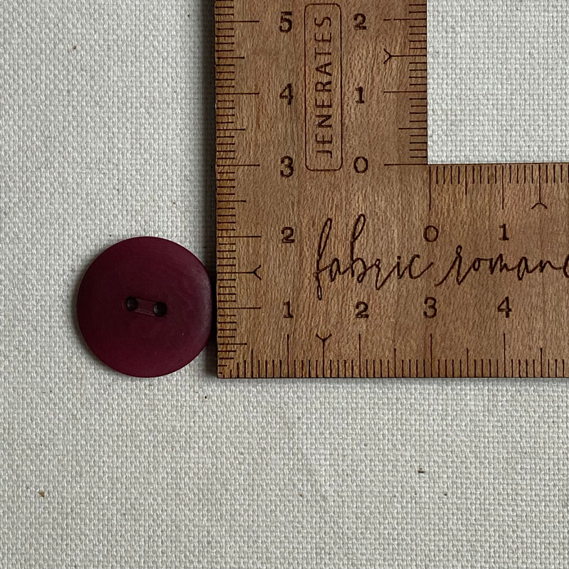 Corozo Button - Berry / Matt (multiple sizes)