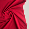 Organic Soft Sweat Jersey Knit Fabric - Red -  0.5 metre