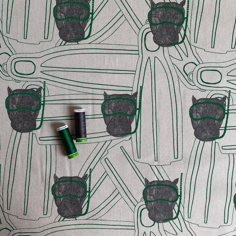 Cotton Canvas - Diving Hippo - 0.5 metre