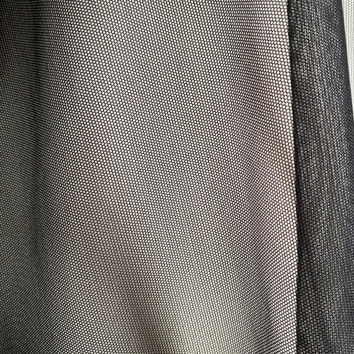 Recycled Stretch Mesh / Powernet with ROICA™ EF - Black - 0.5 metre