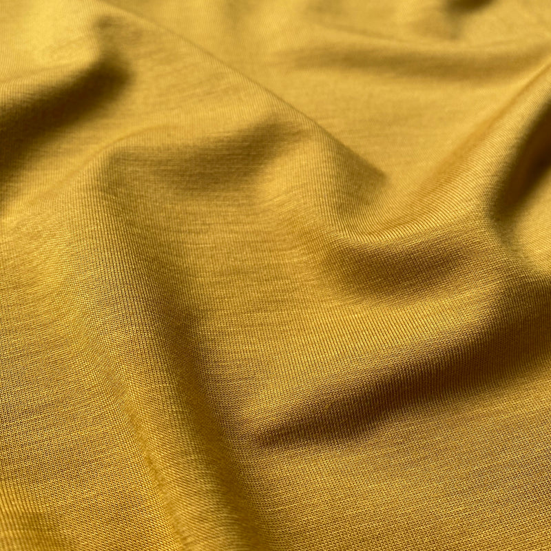 Bamboo Jersey - Mustard - 0.5 metre