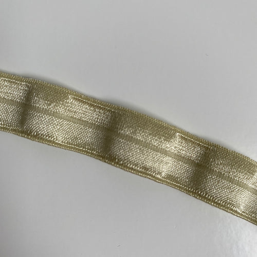15mm Fold Over Elastic - Champagne