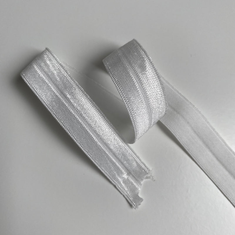 15mm Fold Over Elastic - Ivory