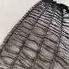 Recycled Tulle Plissé - Black - 0.5 metre