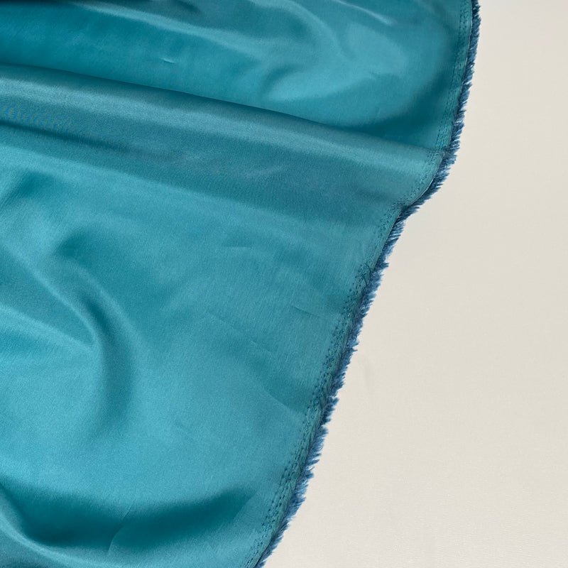 Cupro Lining Fabric - Peacock blue - 0.5 metre