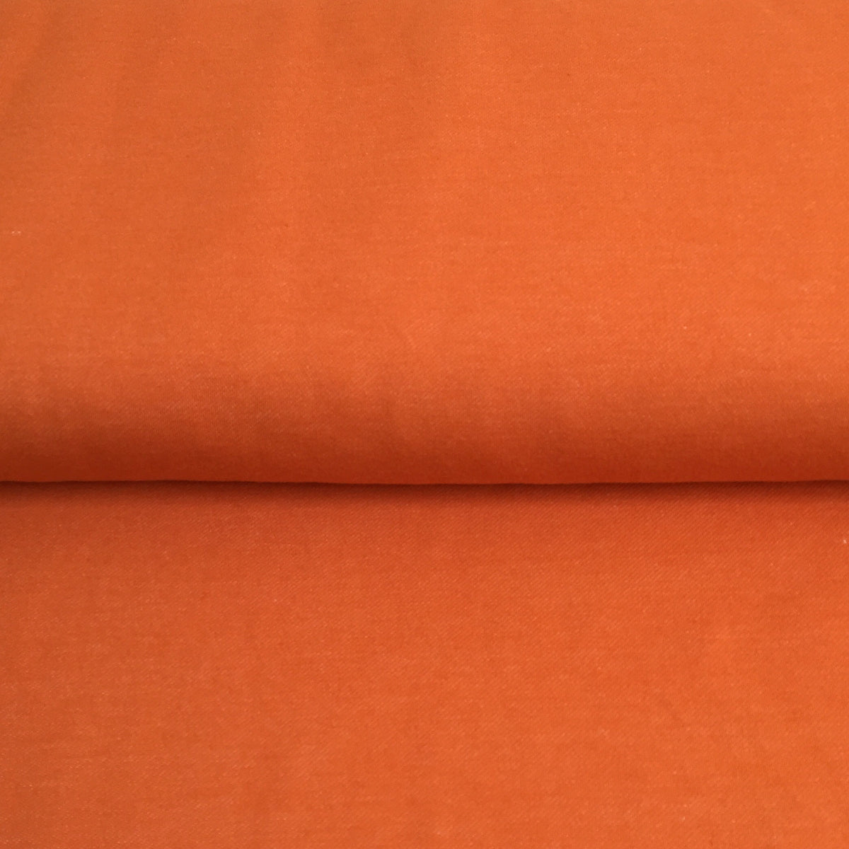 Organic Denim Look Stretch Fabric - Harvest Pumpkin - 0.5 metre