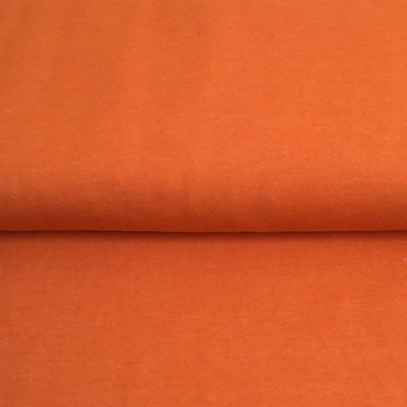 Organic Denim Look Stretch Fabric - Harvest Pumpkin - 0.5 metre