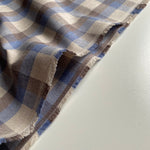 Recycled Flannel - Tartan - Denim - 0.5 metre